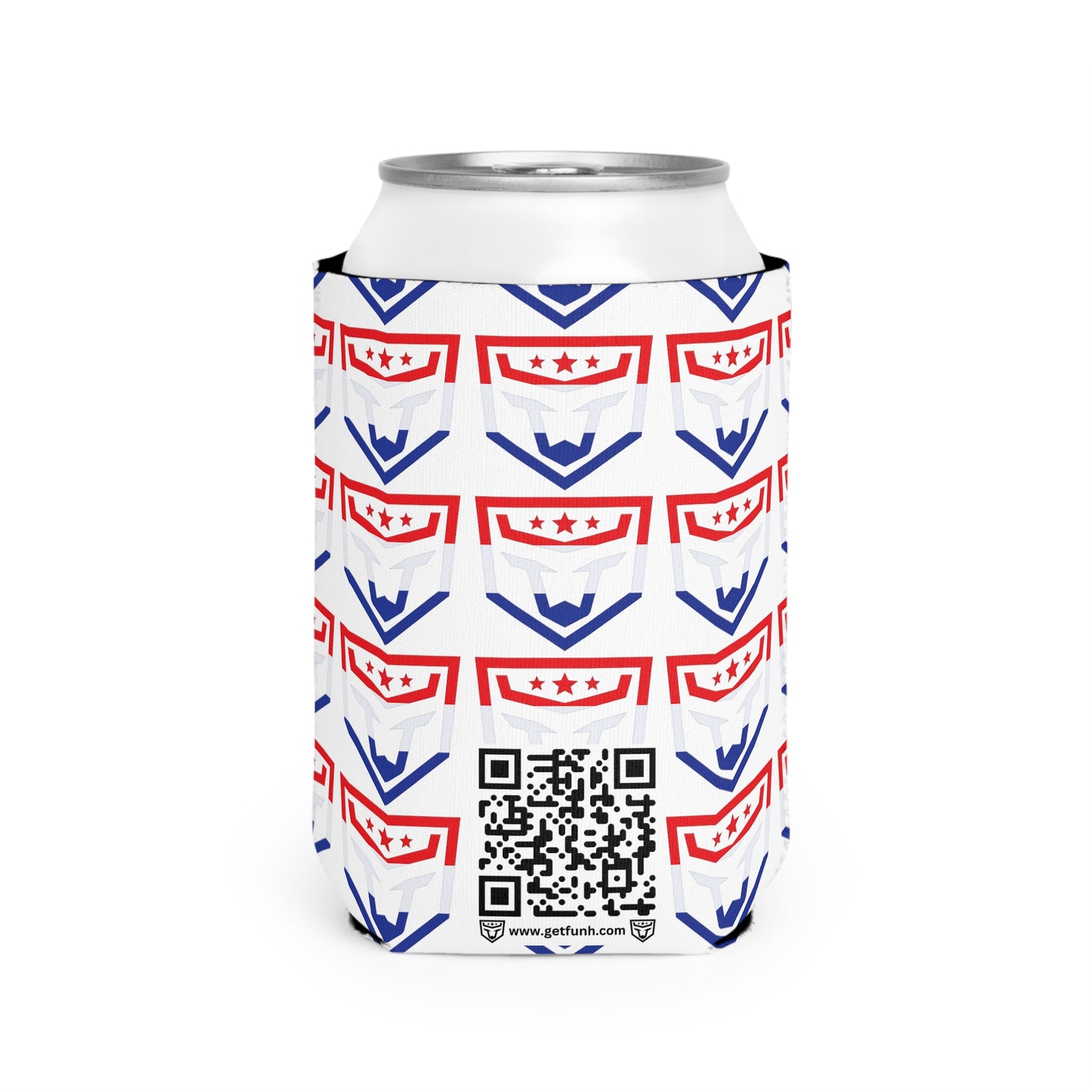 12oz Can Koozie Red White and Blue