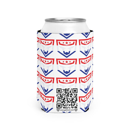 12oz Can Koozie Red White and Blue