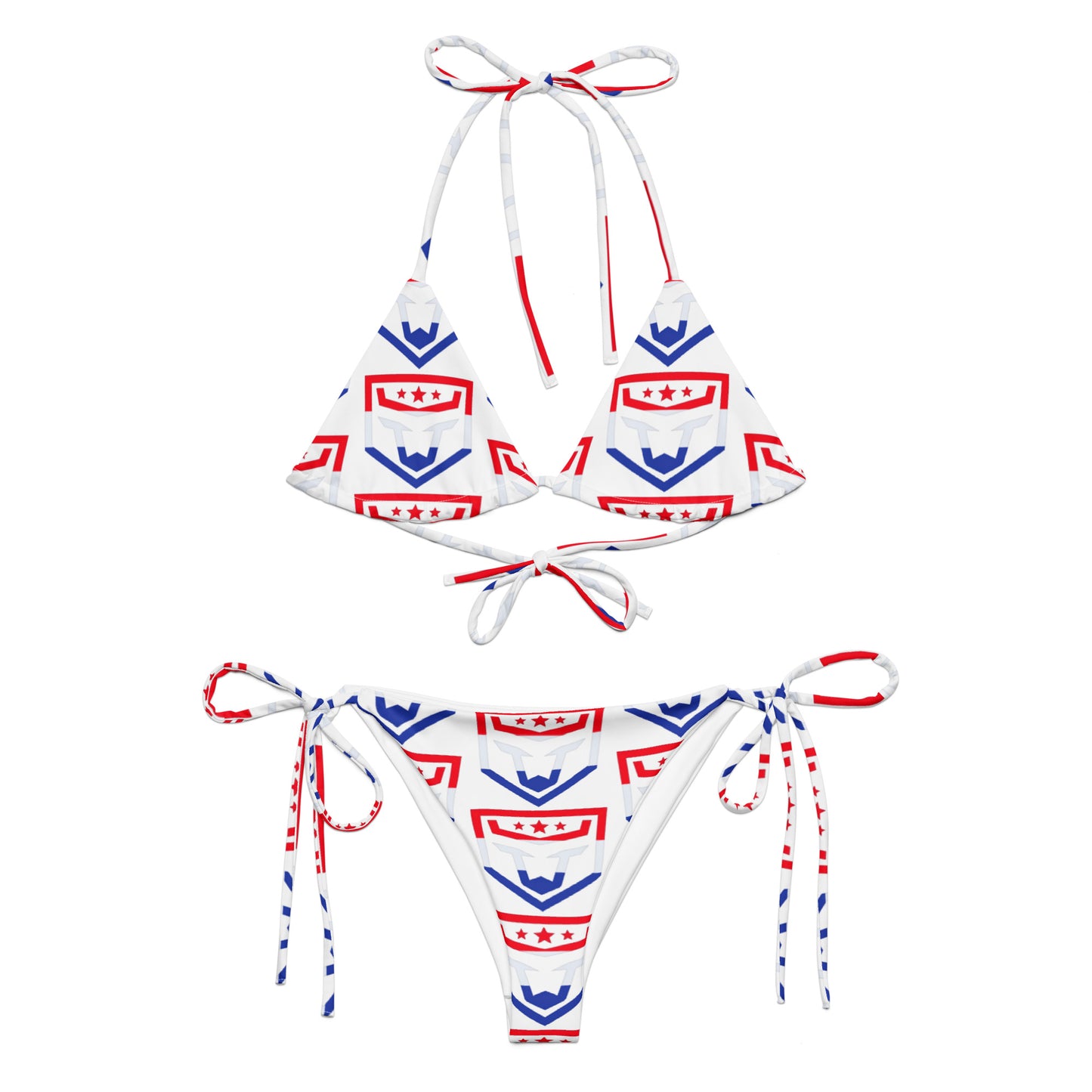 FUNH Red White and Blue Two Piece Bikini