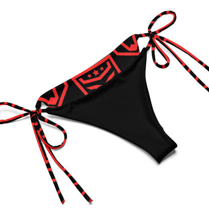 Red and Black FUNH String Bikini