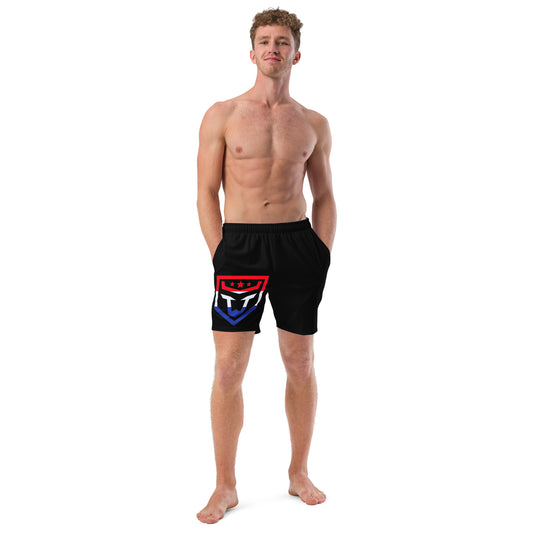 Mens Red White and Blue FUNH Swimwear