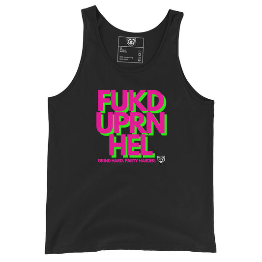 Mens Pink and Green Tank